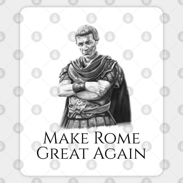 Gaius Julius Caesar Classical Rome Ancient Roman History Sticker by Styr Designs